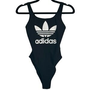 Adidas Originals Trefoil One Piece Swimsuit Size Small Sporty Beach Vacation